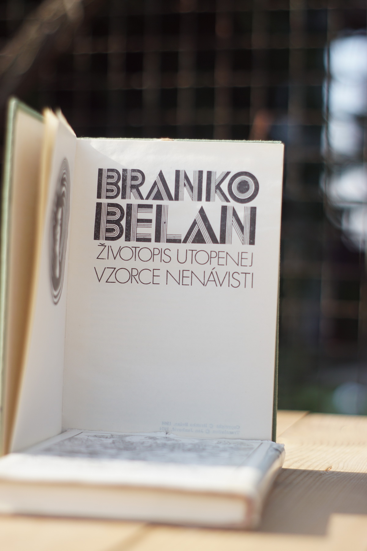 Vzorce nenávisti  Životopis utopenej Branko Belan